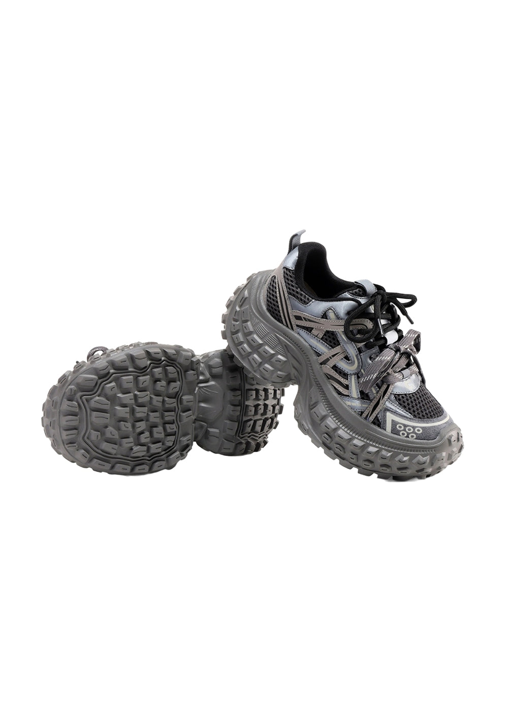 C.BANNER丨Silver Chunky Dad Sneakers for Women - PSYLOS 1, C.BANNER丨Silver Chunky Dad Sneakers for Women, Chunky Sneakers, C.BANNER, PSYLOS 1